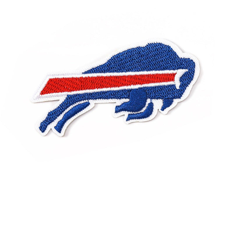Buffalo Badge Iron-On Embroidered Patch - 8.1 x 3.8 cm product photo
