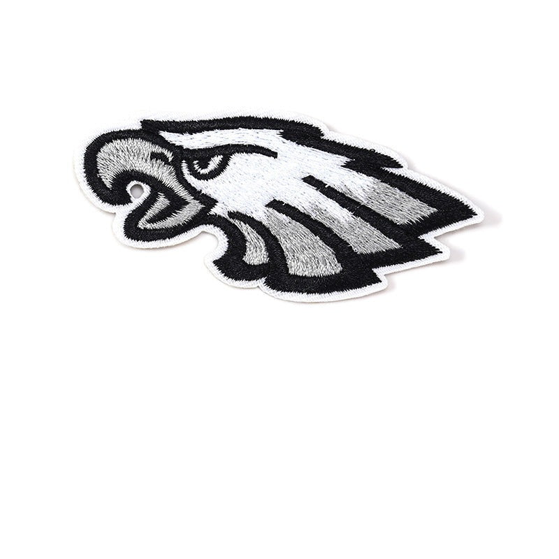 Eagles Badge Iron-On Embroidered Patch - 8.8 x 4.2 cm product photo