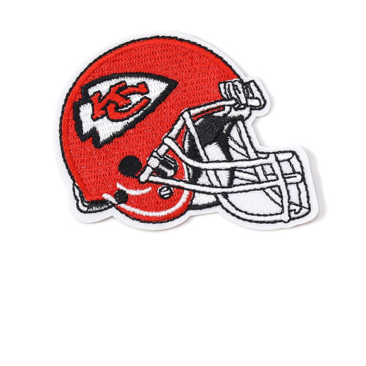 Kansas City Helmet Iron-On Embroidered Patch - 8.2 x 6.2 cm product photo